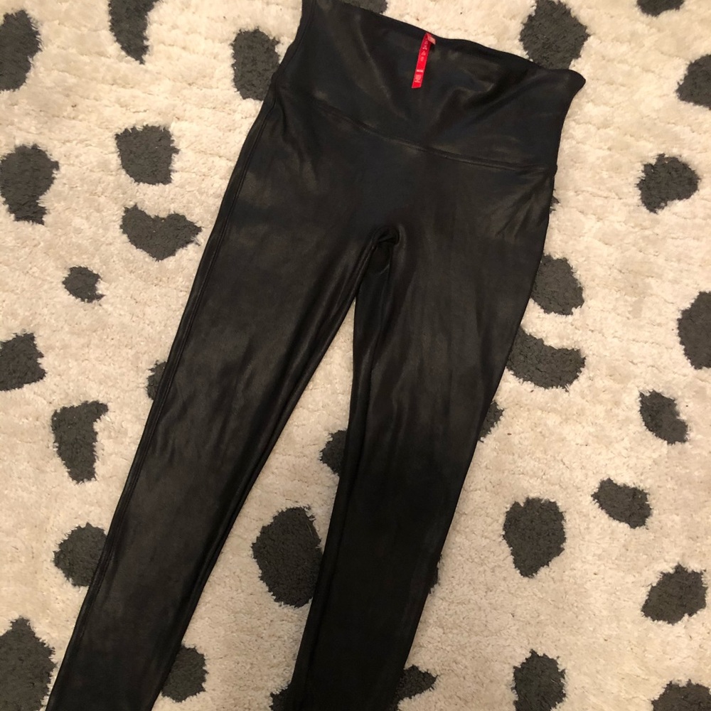 Spanx leather leggings